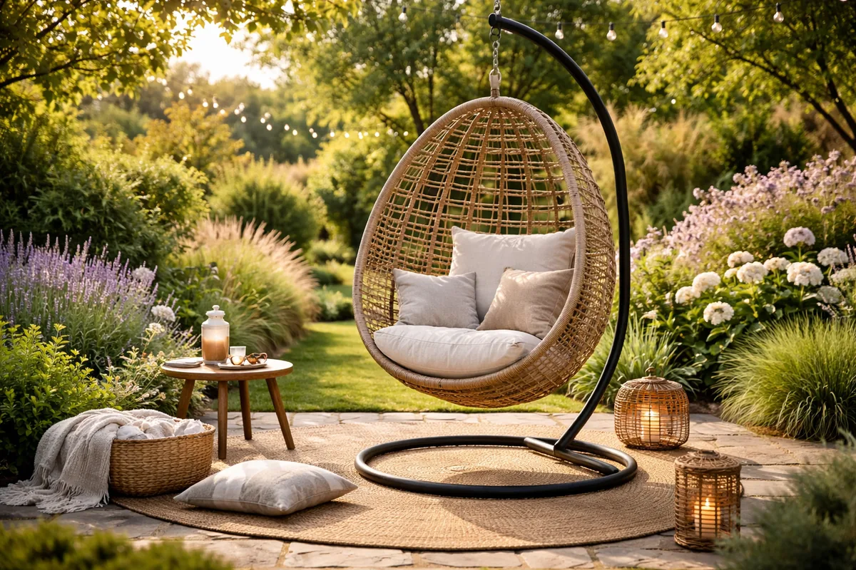 Quels sont les meilleurs fauteuils suspendus pour la détente dans un jardin ?