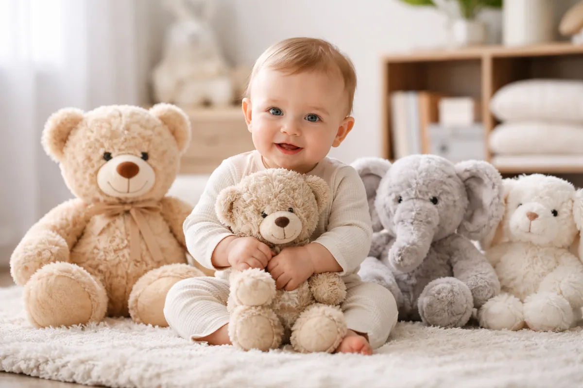 Quelle est l'importance des peluches pour le développement de bébé